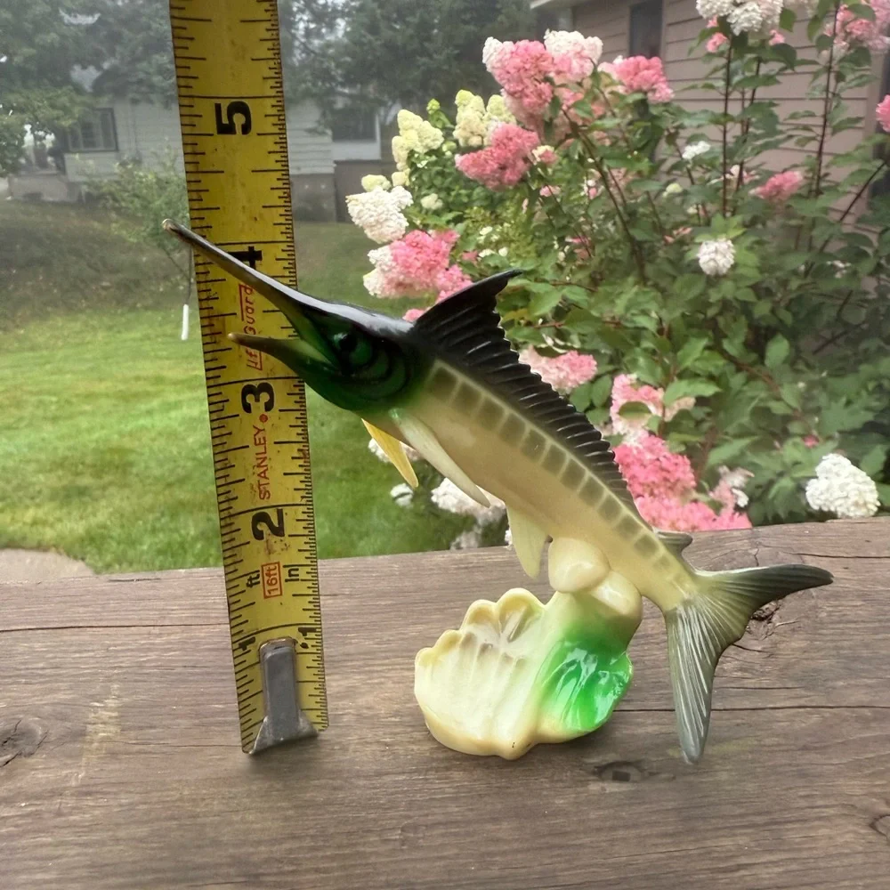 Vintage‎ 1970s Wilton Plastic Fish Swordfish Fisherman Decoration Cake Topper